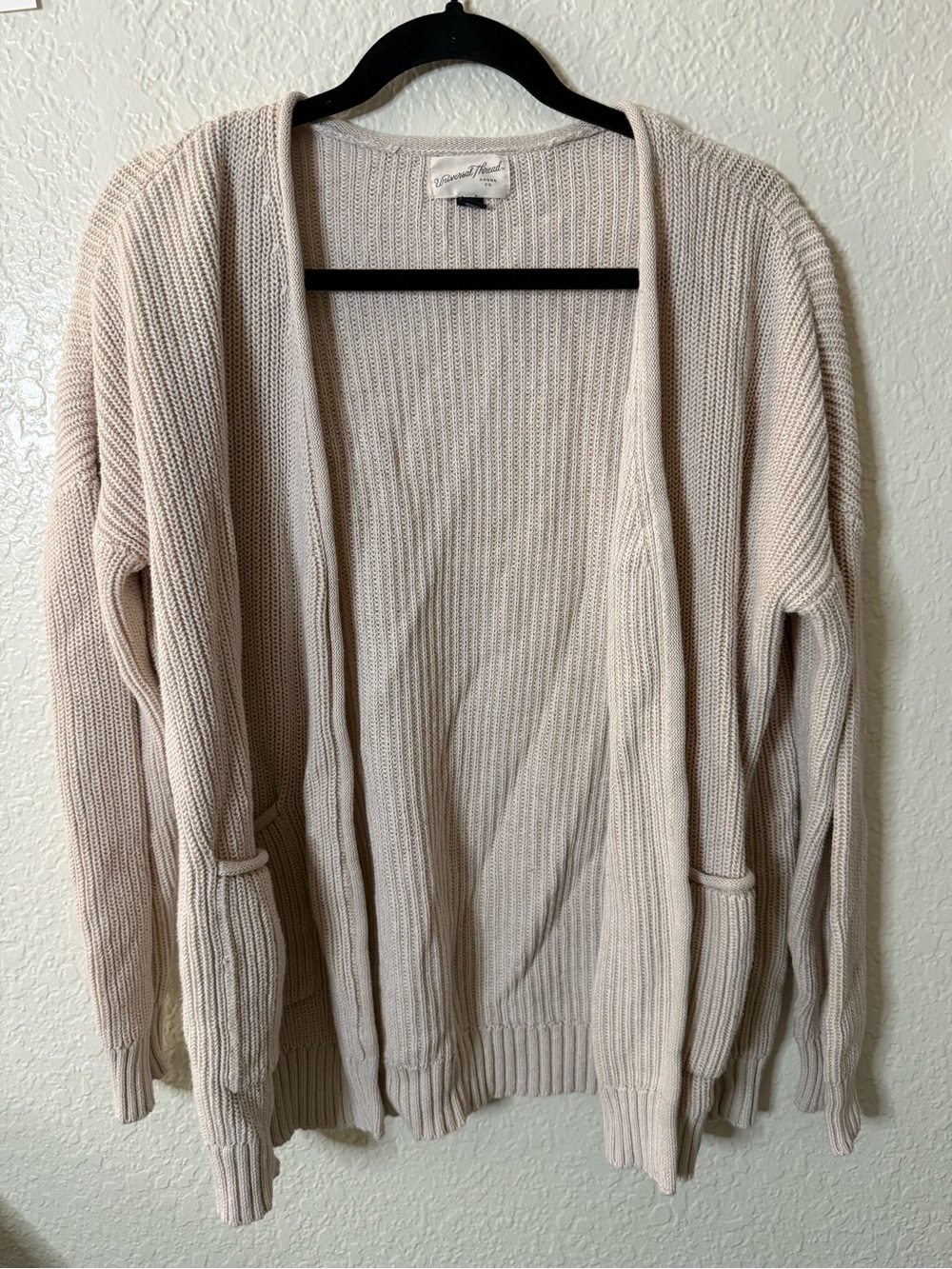 Universal Thread Open-Front Knit Cardigan - Light Cream